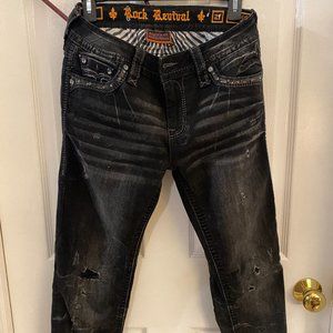 RoCK ReViVaL BeLiSS - Mid-Rise Skinny Jean - Black - size 27